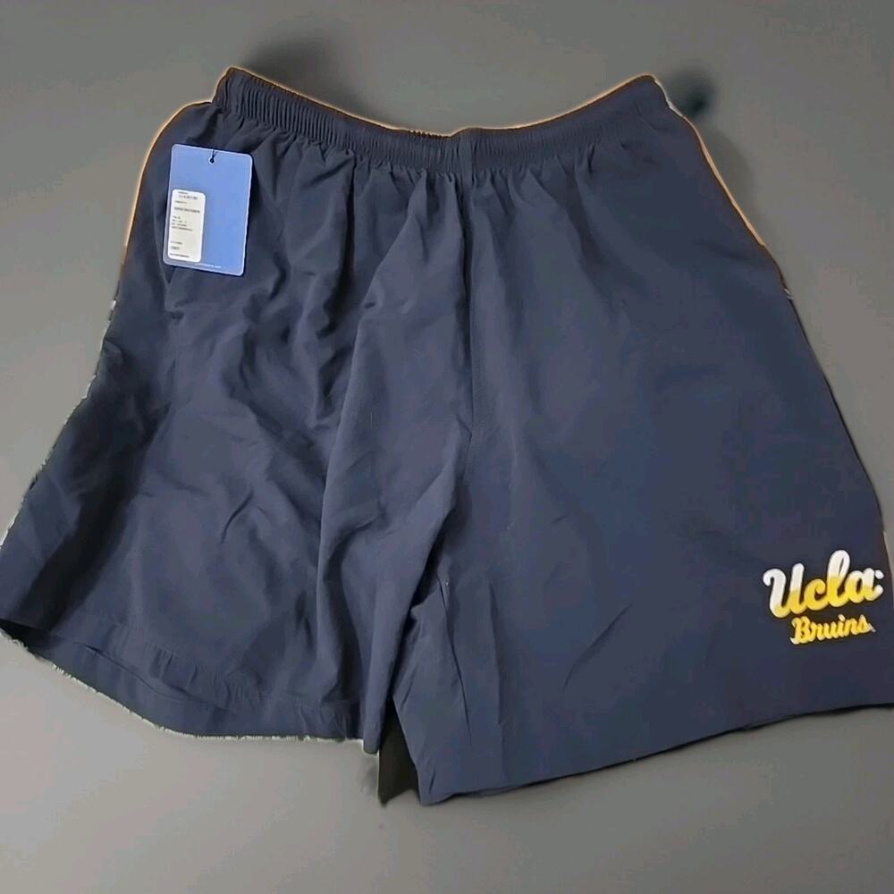 NEW UCLA Bruins Gear For Sports Navy Blue Drawstring Swim Trunks Shorts Men's L